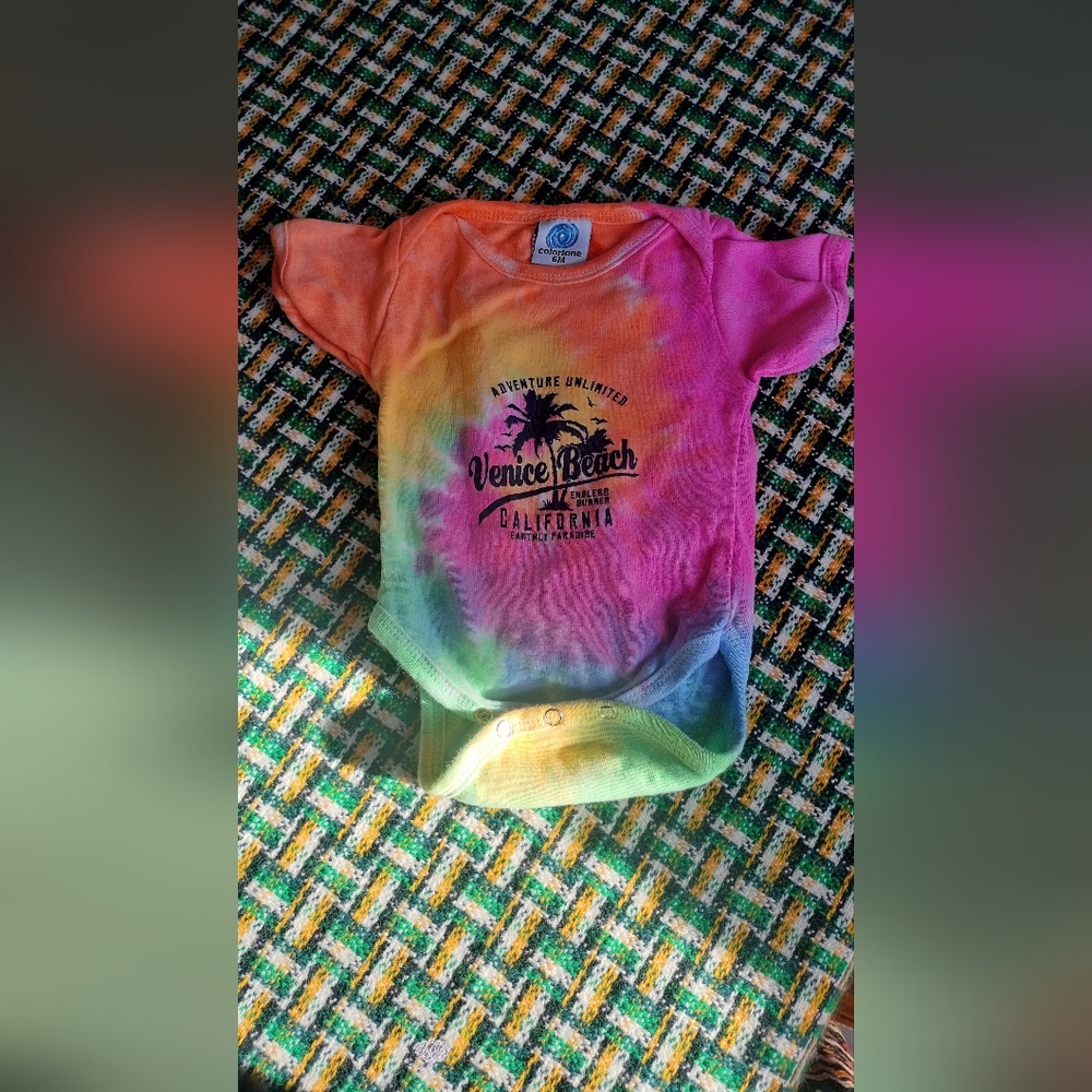 Colortone Tie-dye Venice Beach Crawler/Snapsuit